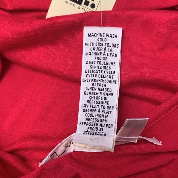 Max Studio NWT Red Summer Dress, Stretch Size L - Picture 9 of 10